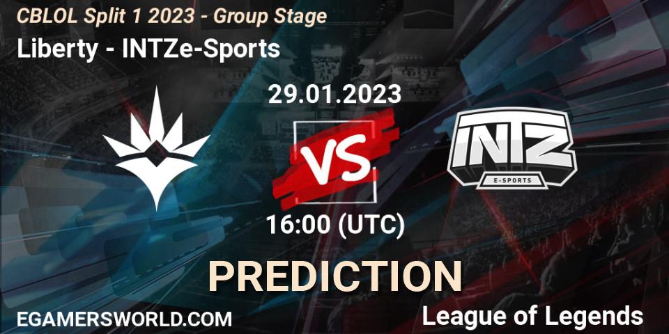 Liberty contre INTZ e-Sports : prédiction de match. 29.01.23. LoL, CBLOL Split 1 2023 - Group Stage