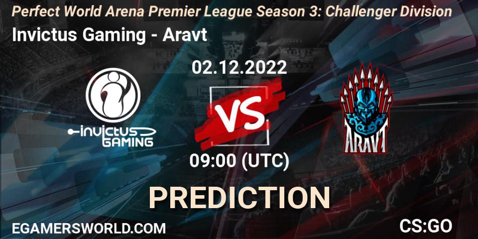 Invictus Gaming contre Aravt : prédiction de match. 02.12.22. CS2 (CS:GO), Perfect World Arena Premier League Season 3: Challenger Division