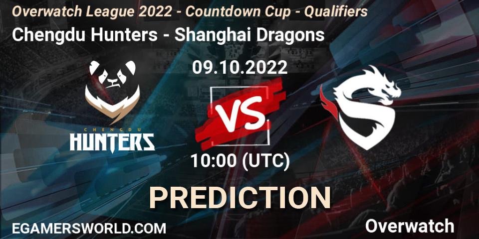Chengdu Hunters contre Shanghai Dragons : prédiction de match. 09.10.22. Overwatch, Overwatch League 2022 - Countdown Cup - Qualifiers