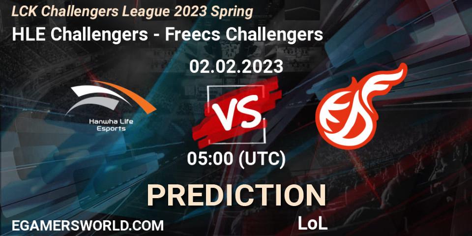 HLE Challengers contre Freecs Challengers : prédiction de match. 02.02.23. LoL, LCK Challengers League 2023 Spring