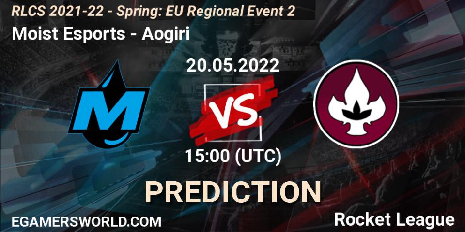 Moist Esports contre Aogiri : prédiction de match. 20.05.2022 at 15:00. Rocket League, RLCS 2021-22 - Spring: EU Regional Event 2