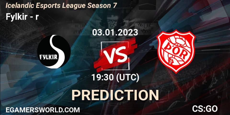 Fylkir contre Þór : prédiction de match. 03.01.2023 at 19:30. Counter-Strike (CS2), Icelandic Esports League Season 7