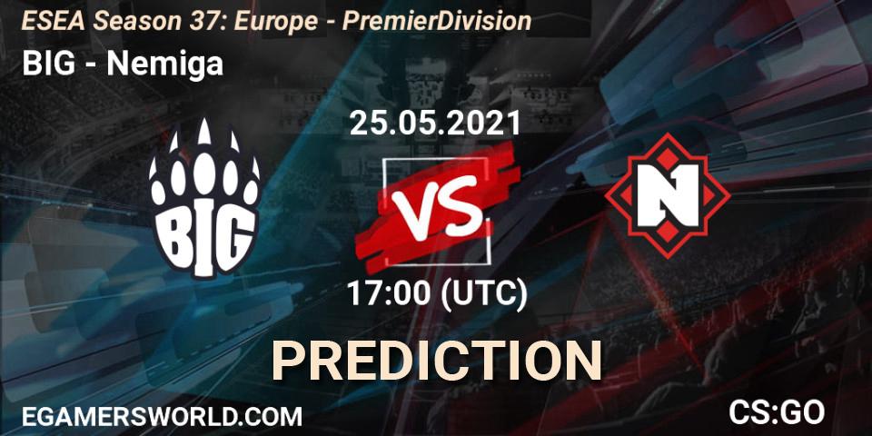 BIG contre Nemiga : prédiction de match. 07.06.2021 at 17:00. Counter-Strike (CS2), ESEA Season 37: Europe - Premier Division
