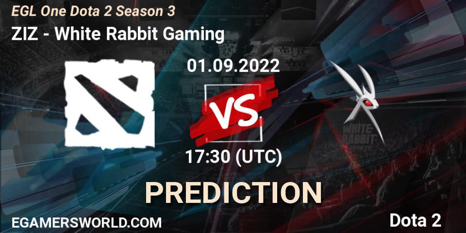 ZIZ contre White Rabbit Gaming : prédiction de match. 01.09.2022 at 17:34. Dota 2, EGL One Dota 2 Season 3