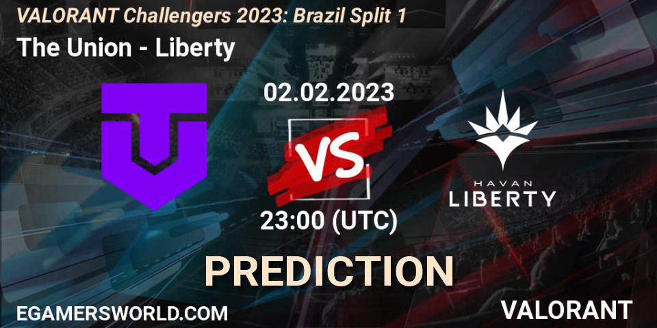 The Union contre Liberty : prédiction de match. 02.02.23. VALORANT, VALORANT Challengers 2023: Brazil Split 1