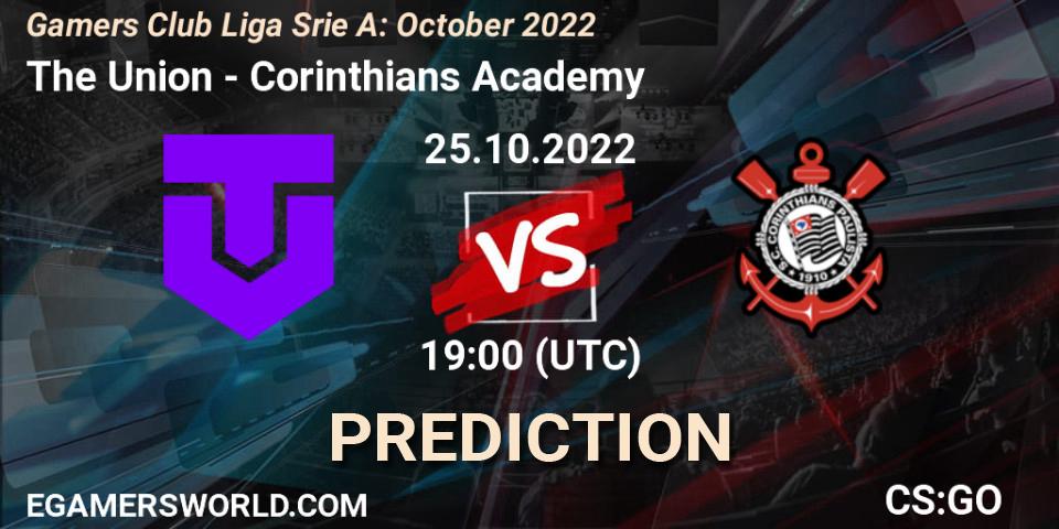 The Union contre Corinthians Academy : prédiction de match. 25.10.22. CS2 (CS:GO), Gamers Club Liga Série A: October 2022