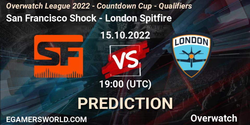 San Francisco Shock contre London Spitfire : prédiction de match. 15.10.22. Overwatch, Overwatch League 2022 - Countdown Cup - Qualifiers