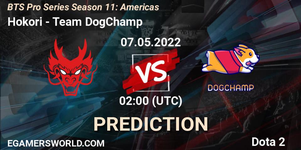 Hokori contre Team DogChamp : prédiction de match. 06.05.2022 at 00:22. Dota 2, BTS Pro Series Season 11: Americas