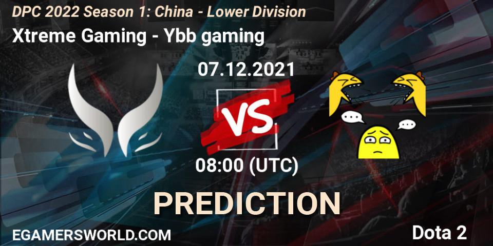 Xtreme Gaming contre Ybb gaming : prédiction de match. 07.12.2021 at 07:53. Dota 2, DPC 2022 Season 1: China - Lower Division
