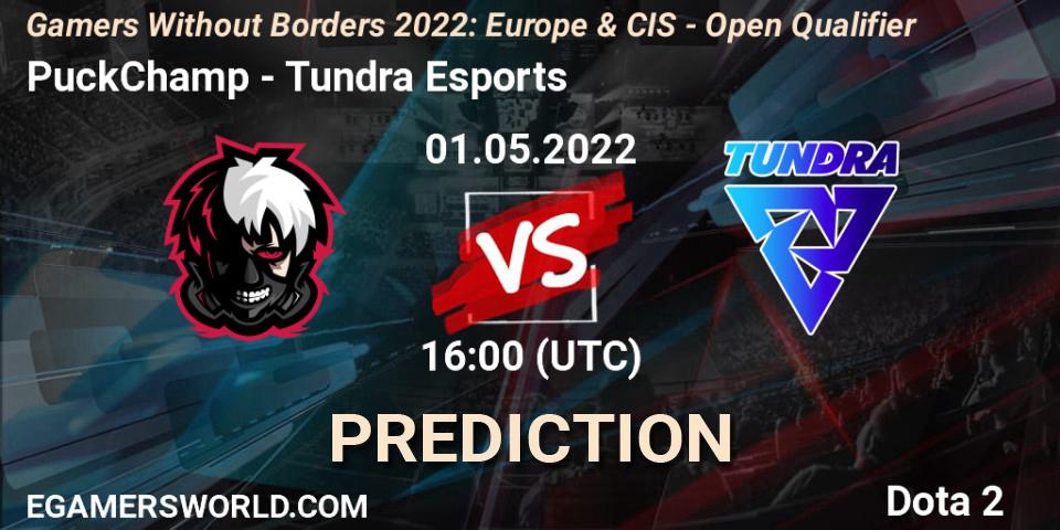 PuckChamp contre Tundra Esports : prédiction de match. 01.05.2022 at 16:05. Dota 2, Gamers Without Borders 2022: Europe & CIS - Open Qualifier