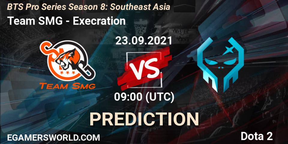 Team SMG contre Execration : prédiction de match. 23.09.21. Dota 2, BTS Pro Series Season 8: Southeast Asia