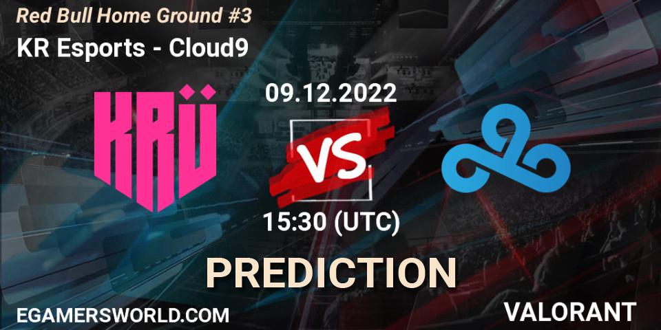 KRÜ Esports contre Cloud9 : prédiction de match. 09.12.22. VALORANT, Red Bull Home Ground #3