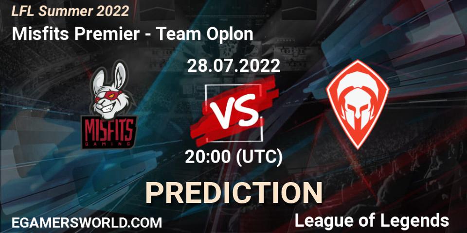 Misfits Premier contre Team Oplon : prédiction de match. 28.07.22. LoL, LFL Summer 2022