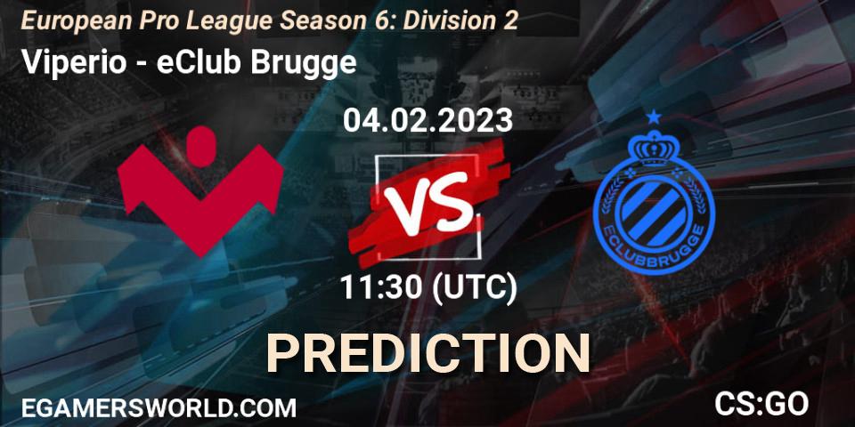 Viperio contre eClub Brugge : prédiction de match. 04.02.23. CS2 (CS:GO), European Pro League Season 6: Division 2
