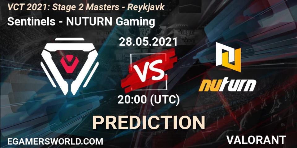 Sentinels contre NUTURN Gaming : prédiction de match. 28.05.2021 at 20:00. VALORANT, VCT 2021: Stage 2 Masters - Reykjavík