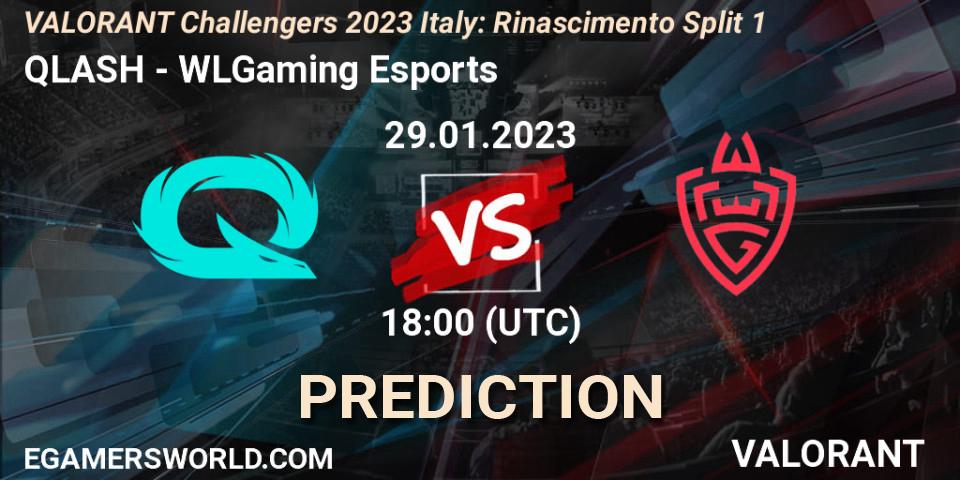 QLASH contre WLGaming Esports : prédiction de match. 29.01.23. VALORANT, VALORANT Challengers 2023 Italy: Rinascimento Split 1