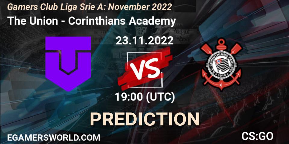 The Union contre Corinthians Academy : prédiction de match. 23.11.22. CS2 (CS:GO), Gamers Club Liga Série A: November 2022