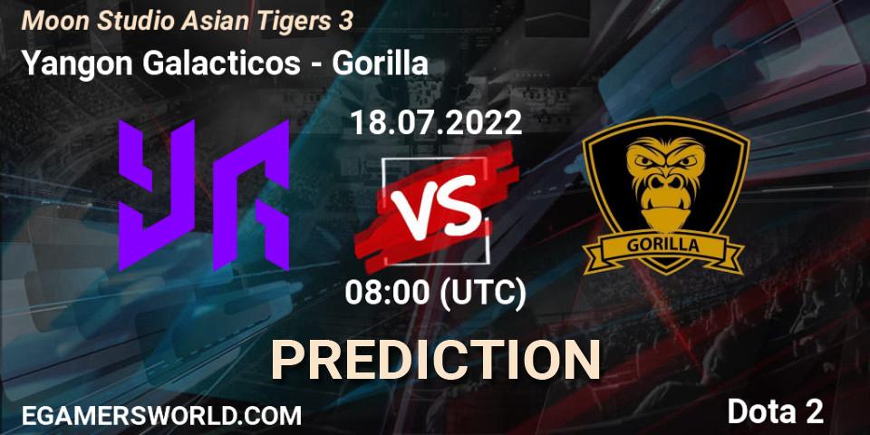 Yangon Galacticos contre Gorilla : prédiction de match. 20.07.2022 at 07:49. Dota 2, Moon Studio Asian Tigers 3