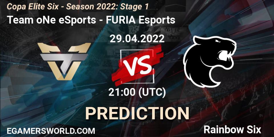 Team oNe eSports contre FURIA Esports : prédiction de match. 29.04.2022 at 21:00. Rainbow Six, Copa Elite Six - Season 2022: Stage 1