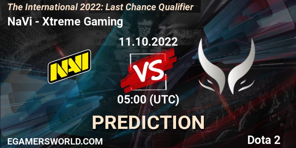 NaVi contre Xtreme Gaming : prédiction de match. 11.10.2022 at 05:59. Dota 2, The International 2022: Last Chance Qualifier