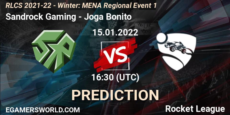 Sandrock Gaming contre Joga Bonito : prédiction de match. 15.01.22. Rocket League, RLCS 2021-22 - Winter: MENA Regional Event 1