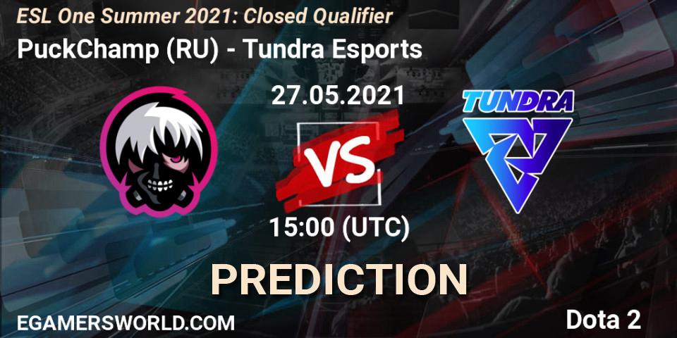 PuckChamp (RU) contre Tundra Esports : prédiction de match. 27.05.2021 at 17:33. Dota 2, ESL One Summer 2021: Closed Qualifier