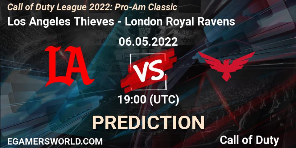 Los Angeles Thieves contre London Royal Ravens : prédiction de match. 06.05.2022 at 19:00. Call of Duty, Call of Duty League 2022: Pro-Am Classic