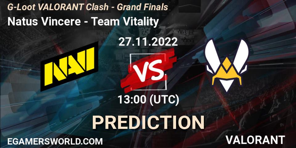 Natus Vincere contre Team Vitality : prédiction de match. 27.11.22. VALORANT, G-Loot VALORANT Clash - Grand Finals