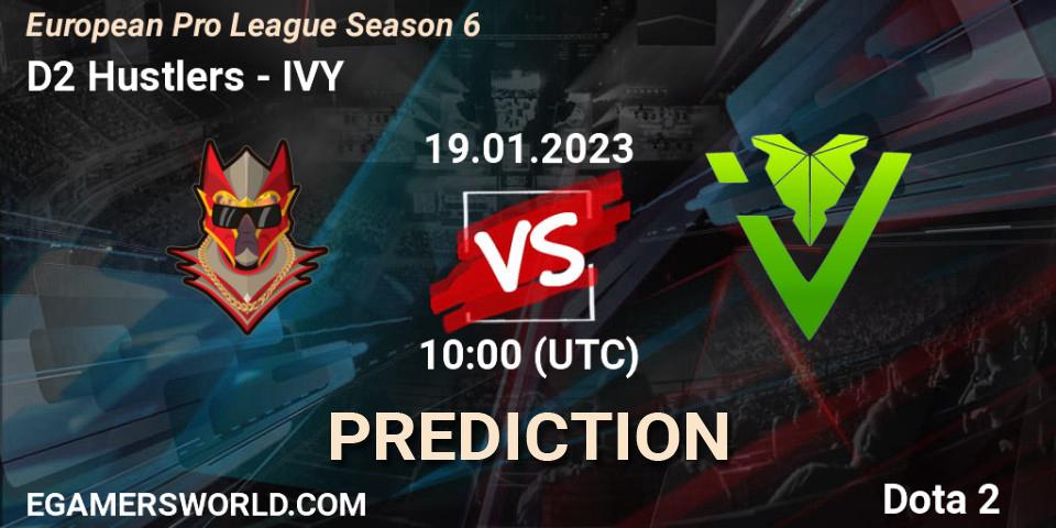 D2 Hustlers contre IVY : prédiction de match. 19.01.23. Dota 2, European Pro League Season 6