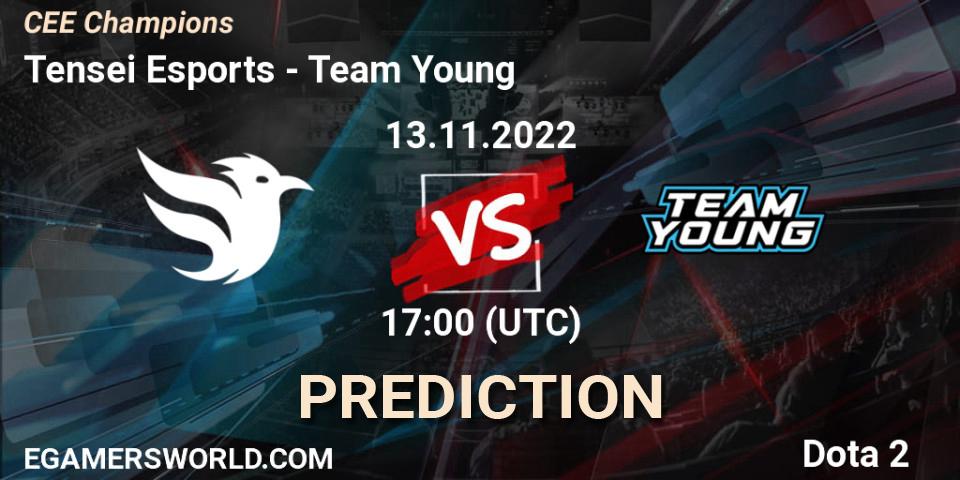 Tensei Esports contre Team Young : prédiction de match. 13.11.2022 at 17:00. Dota 2, CEE Champions