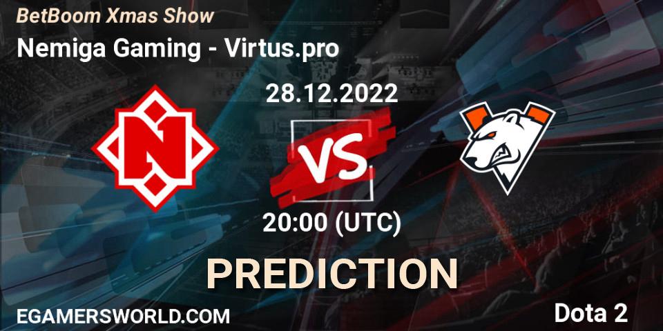 Nemiga Gaming contre Virtus.pro : prédiction de match. 28.12.22. Dota 2, BetBoom Xmas Show