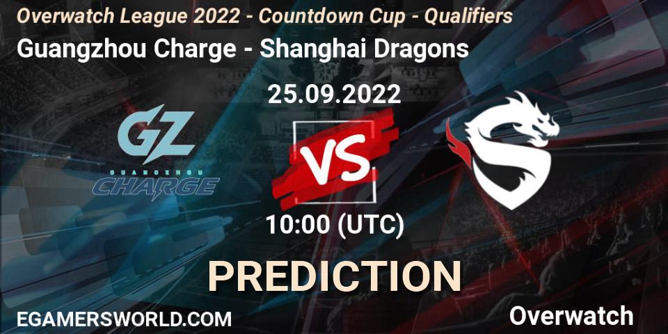 Guangzhou Charge contre Shanghai Dragons : prédiction de match. 25.09.22. Overwatch, Overwatch League 2022 - Countdown Cup - Qualifiers