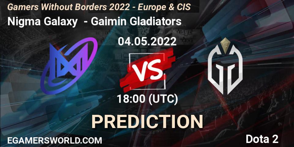 Nigma Galaxy contre Gaimin Gladiators : prédiction de match. 04.05.2022 at 18:29. Dota 2, Gamers Without Borders 2022 - Europe & CIS
