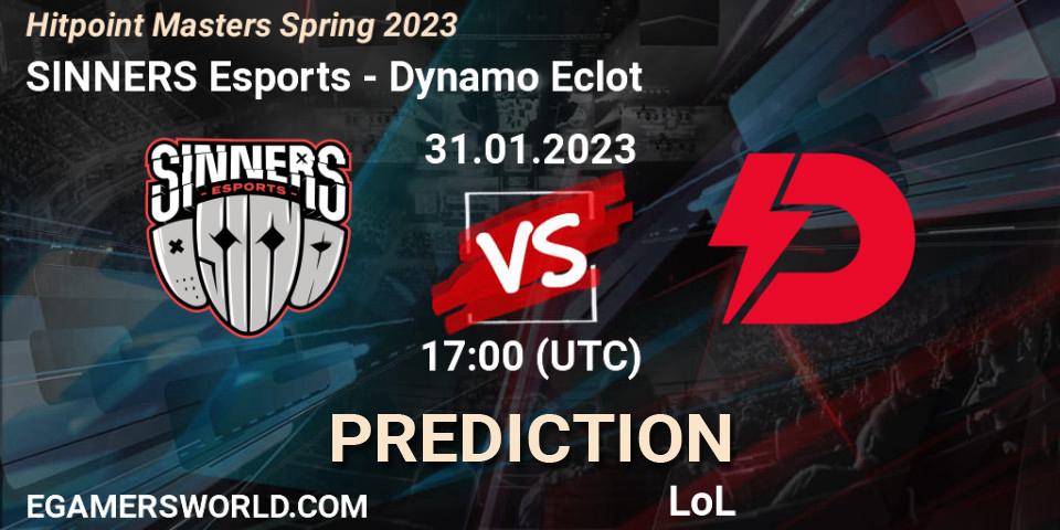 SINNERS Esports contre Dynamo Eclot : prédiction de match. 31.01.23. LoL, Hitpoint Masters Spring 2023