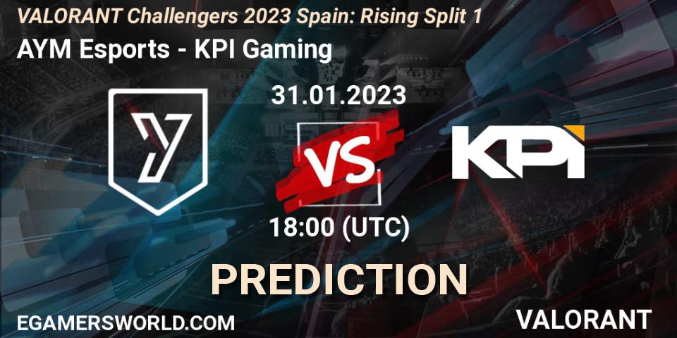 AYM Esports contre KPI Gaming : prédiction de match. 31.01.23. VALORANT, VALORANT Challengers 2023 Spain: Rising Split 1