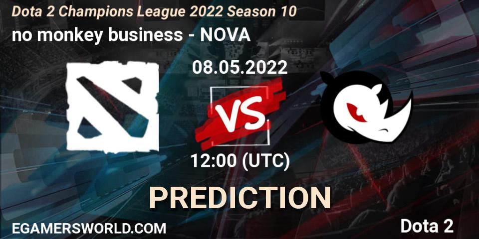 no monkey business contre NOVA : prédiction de match. 08.05.2022 at 12:01. Dota 2, Dota 2 Champions League 2022 Season 10 