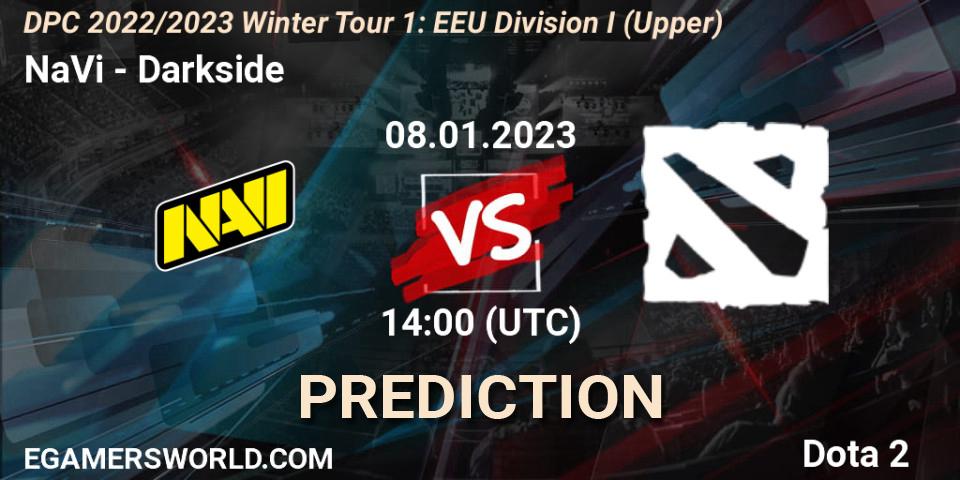 NaVi contre Darkside : prédiction de match. 08.01.23. Dota 2, DPC 2022/2023 Winter Tour 1: EEU Division I (Upper)