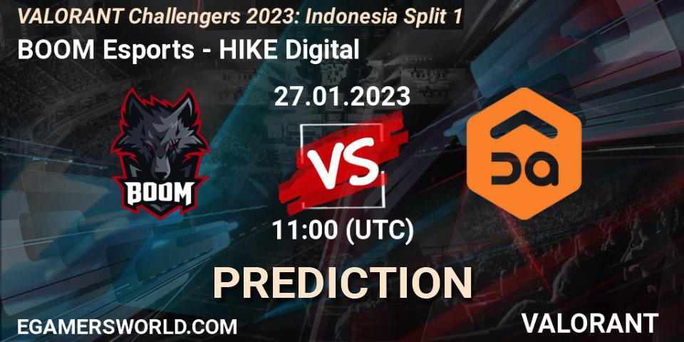 BOOM Esports contre HIKE Digital : prédiction de match. 27.01.2023 at 11:20. VALORANT, VALORANT Challengers 2023: Indonesia Split 1