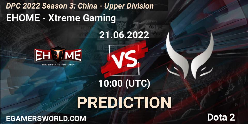 EHOME contre Xtreme Gaming : prédiction de match. 21.06.2022 at 10:01. Dota 2, DPC 2021/2022 China Tour 3: Division I