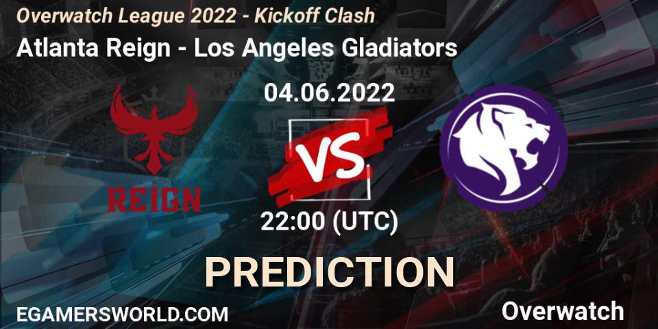 Atlanta Reign contre Los Angeles Gladiators : prédiction de match. 04.06.22. Overwatch, Overwatch League 2022 - Kickoff Clash