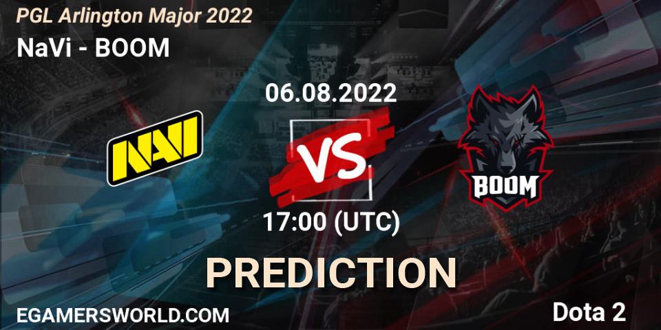 NaVi contre BOOM : prédiction de match. 06.08.2022 at 17:15. Dota 2, PGL Arlington Major 2022 - Group Stage