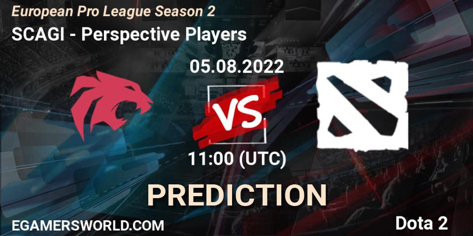 SCAGI contre Perspective Players : prédiction de match. 05.08.2022 at 11:41. Dota 2, European Pro League Season 2