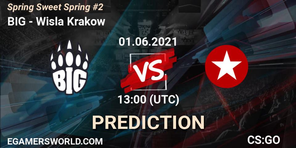 BIG contre Wisla Krakow : prédiction de match. 01.06.2021 at 13:00. Counter-Strike (CS2), Spring Sweet Spring #2