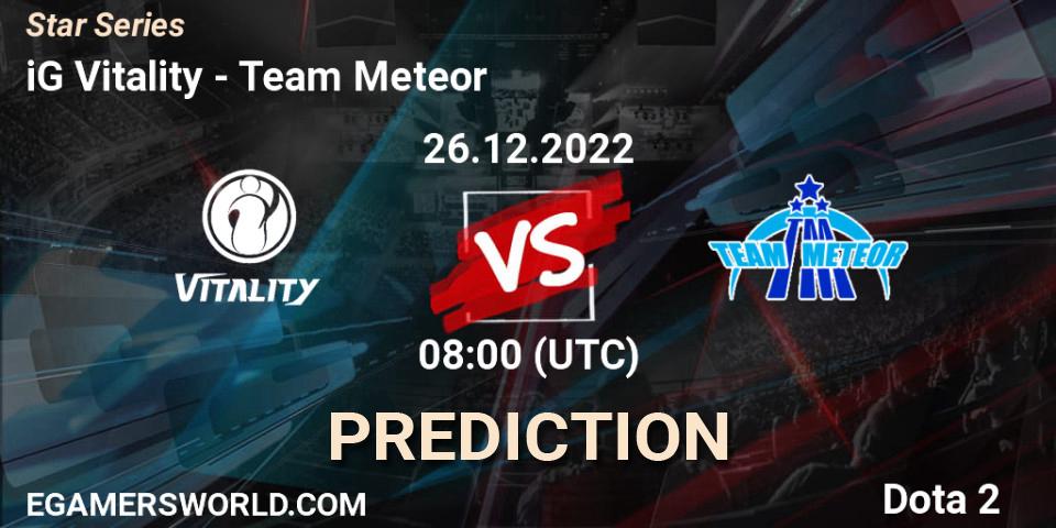 iG Vitality contre Team Meteor : prédiction de match. 23.12.22. Dota 2, Star Series