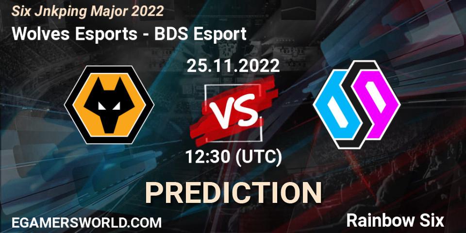 Wolves Esports contre BDS Esport : prédiction de match. 25.11.2022 at 14:30. Rainbow Six, Six Jönköping Major 2022