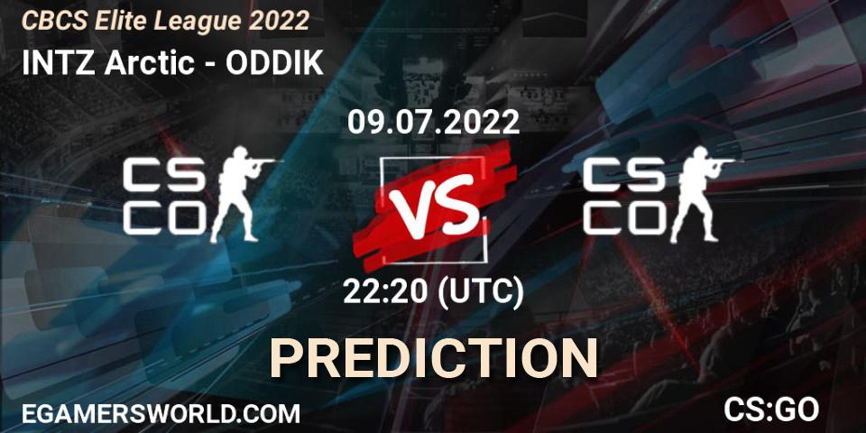 INTZ Arctic contre ODDIK : prédiction de match. 10.07.2022 at 00:00. Counter-Strike (CS2), CBCS Elite League 2022