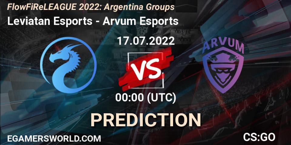Leviatan Esports contre Arvum Esports : prédiction de match. 16.07.2022 at 23:20. Counter-Strike (CS2), FlowFiReLEAGUE 2022: Argentina Groups
