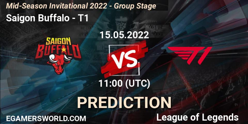Saigon Buffalo contre T1 : prédiction de match. 15.05.2022 at 11:00. LoL, Mid-Season Invitational 2022 - Group Stage