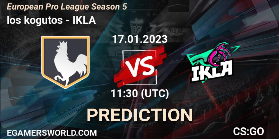 los kogutos contre IKLA : prédiction de match. 17.01.23. CS2 (CS:GO), European Pro League Season 5