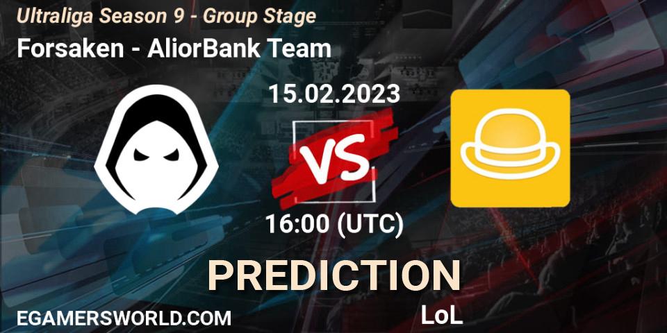Forsaken contre AliorBank Team : prédiction de match. 22.02.23. LoL, Ultraliga Season 9 - Group Stage
